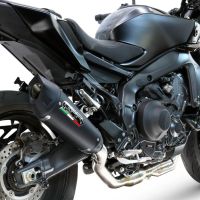 Esapament GPR compatibil cu Yamaha Mt-09 2025 Sistem de evacuare complet de curse, inclusiv db killer detașabil,GP-Revo Black Titanium