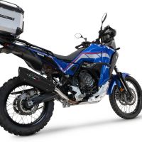 Esapament GPR compatibil cu Yamaha Tenere 700 2024 Evacuare slip-on omologata, inclusiv db killer detașabil și cot de legătură,Furore-X Titanio Nero