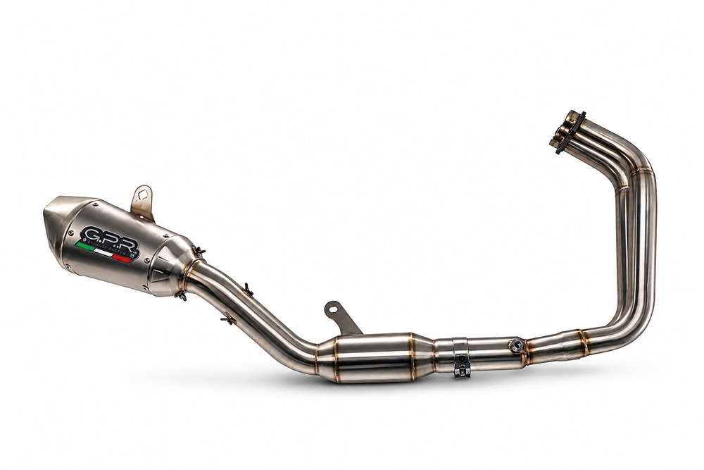 Esapament GPR compatibil cu Yamaha YZF R7 2021 Sistem complet de evacuare Racing, inclusiv db killer detașabil,GP-Revo Titanium