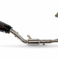 Esapament GPR compatibil cu Yamaha YZF R7 2021 Sistem complet de evacuare legal omologat, inclusiv db killer și catalizator detașabil,GP-Revo Black Titanium