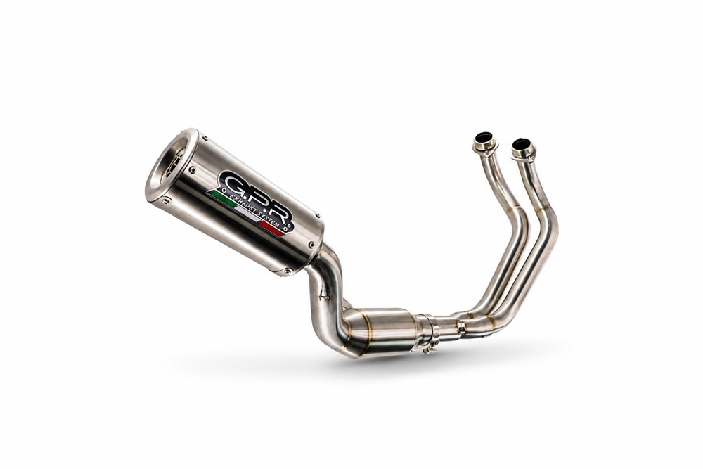 Esapament GPR compatibil cu Yamaha YZF R7 2021 Sistem complet de evacuare legal omologat, inclusiv db killer și catalizator detașabil,M3 Inox 