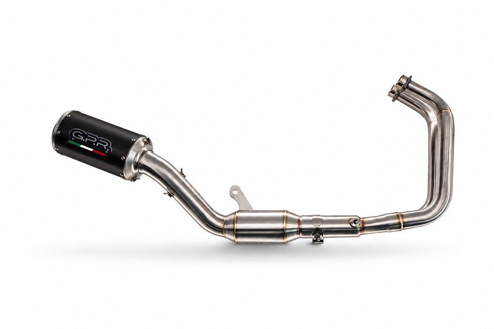 Esapament GPR compatibil cu Yamaha YZF R7 2021 Sistem complet de evacuare legal omologat, inclusiv db killer și catalizator detașabil,M3 Black Titanium