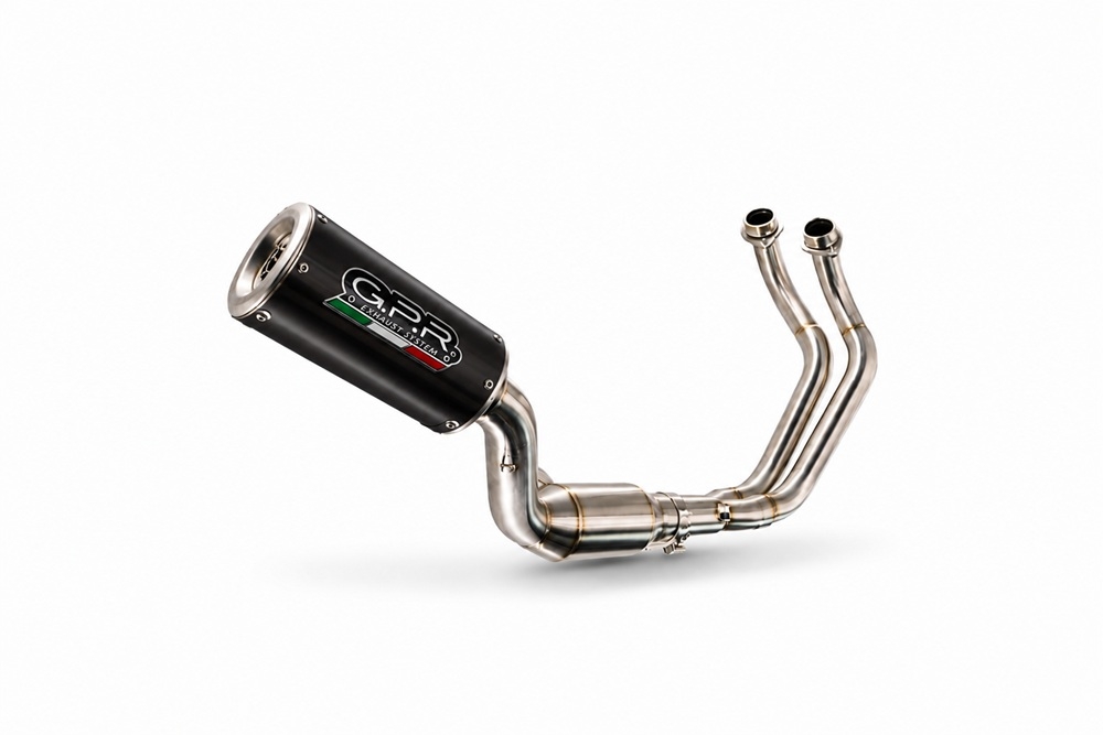 Esapament GPR compatibil cu Yamaha YZF R7 2021 Sistem complet de evacuare legal omologat, inclusiv db killer și catalizator detașabil,M3 Black Titanium