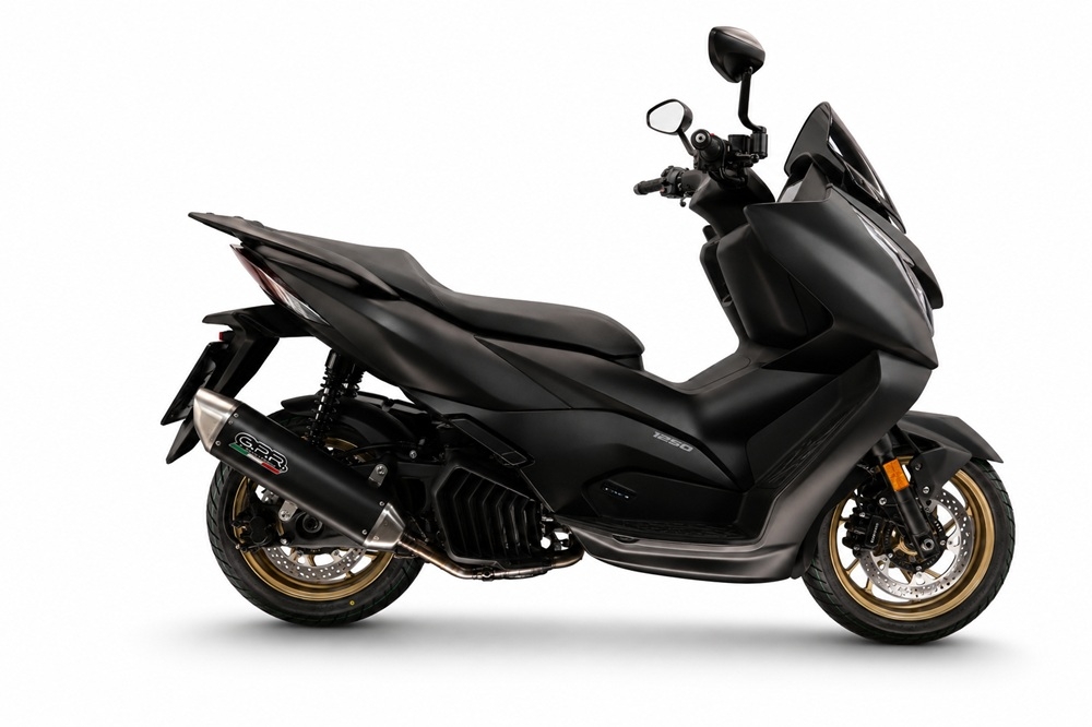 Esapament GPR compatibil cu Zontes M 125 2022 Sistem complet de evacuare legal omologat, inclusiv db killer detașabil,Furore-X Scooter