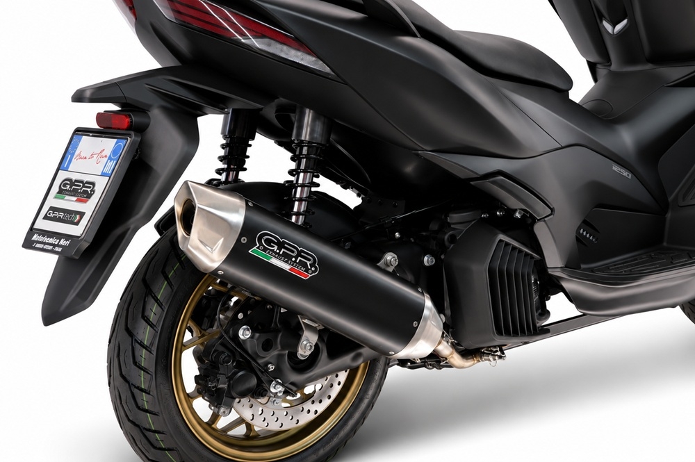 Esapament GPR compatibil cu Zontes M 125 2022 Sistem complet de evacuare legal omologat, inclusiv db killer detașabil,Furore-X Scooter