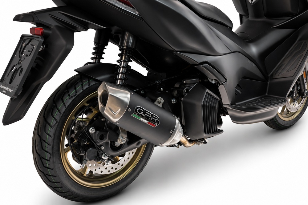 Esapament GPR compatibil cu Zontes M 125 2022 Evacuări slip-on de curse, inclusiv cot de legătură și db killer detașabil,Furore-X Scooter
