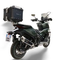 Top case GPR TECH  Zontes 368 G 2025/2026 Zwart Topcase din aluminiu, culoare argintie, inclusiv portbagaj și placă specifică Capacitate 35 litri.