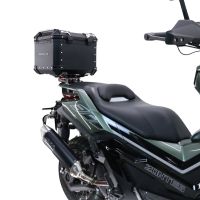 Top case GPR TECH  Zontes 368 G 2025/2026 Zwart Topcase din aluminiu, culoare argintie, inclusiv portbagaj și placă specifică Capacitate 35 litri.