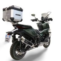 Top case GPR TECH  Zontes 368 G 2025/2026 Zilver Topcase din aluminiu, culoare argintie, inclusiv portbagaj și placă specifică Capacitate 35 litri.