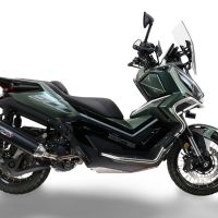GPR exhaust compatible with  Zontes 365G 2024-2026, Furore-X Scooter, Racing slip-on exhausts including link pipe and removable db killer