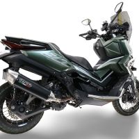 GPR exhaust compatible with  Zontes 365G 2024-2026, Furore-X Scooter, Racing slip-on exhausts including link pipe and removable db killer