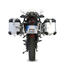 GPR TECH compatible with  Zontes 703 F 2025/2026 GPR TECH Pair of side cases aluminum made, silver color with specific pannier holder Capacity 38 LT. + 38 LT.