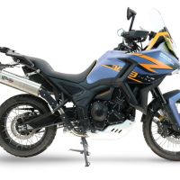 Esapament GPR compatibil cu Zontes 703 F 2025 Evacuări slip-on de curse, inclusiv cot de legătură și db killer detașabil,Dual Inox