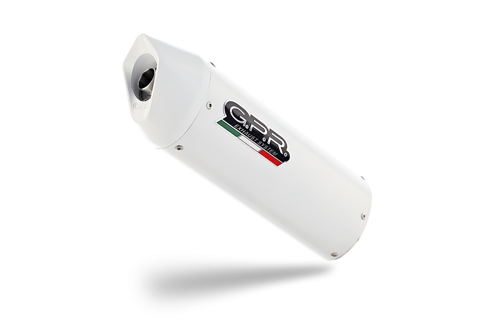 Exhaust compatible with Ducati Hypermotard 796 2010-2012, Albus Ceramic, Homologated legal Mid-full system exhaust, including removable db killer and catalyst