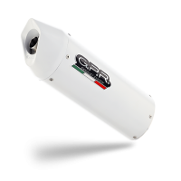 Exhaust compatible with Ducati Hypermotard 796 2010-2012, Albus Ceramic, Homologated legal Mid-full system exhaust, including removable db killer and catalyst