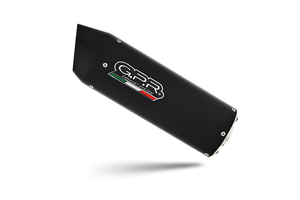 Esapament GPR compatibil cu Aprilia Rsv4 1100 Racing Factory 2019 Evacuare slip-on de curse, inclusiv cot de legătură,Furore Nero