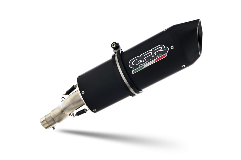 Exhaust compatible with Ktm Enduro 690 R 2007-2016, Furore Nero, Homologated legal full system exhaust, including removable db killer