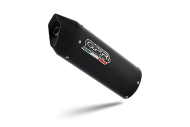 Exhaust compatible with Can Am DS 450 2008-2015, Furore Nero, Homologated legal full system exhaust, including removable db killer
