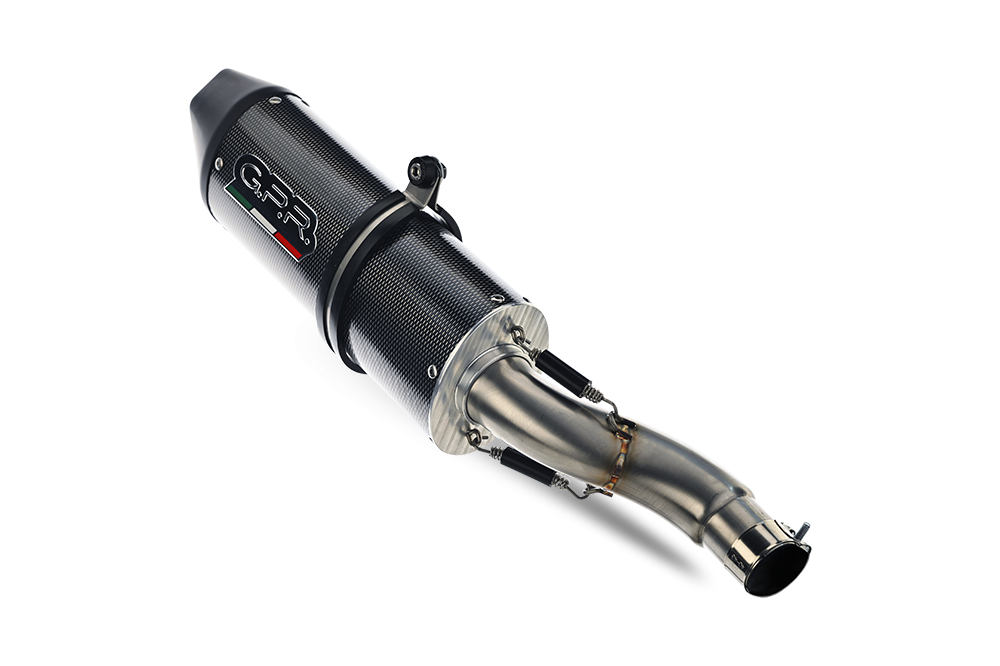 Esapament GPR compatibil cu Honda Cbr 1000 Rr 2014 Evacuare slip-on de curse, inclusiv cot de legătură,Furore Poppy