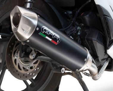 Exhaust compatible with Zontes D 350 2023-2025, Furore-X Scooter, Racing full exhaust system including removable db killer