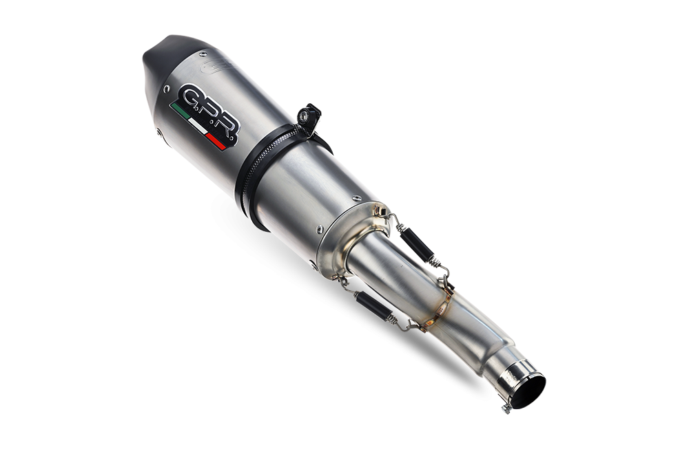 Exhaust compatible with Aprilia RS 457 2024-2025, Gpe Ann. titanium, Racing full system exhaust, including removable db killer