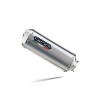 Exhaust compatible with Yamaha Mt-07 2014-2016, Satinox , Homologated legal full system exhaust, including removable db killer