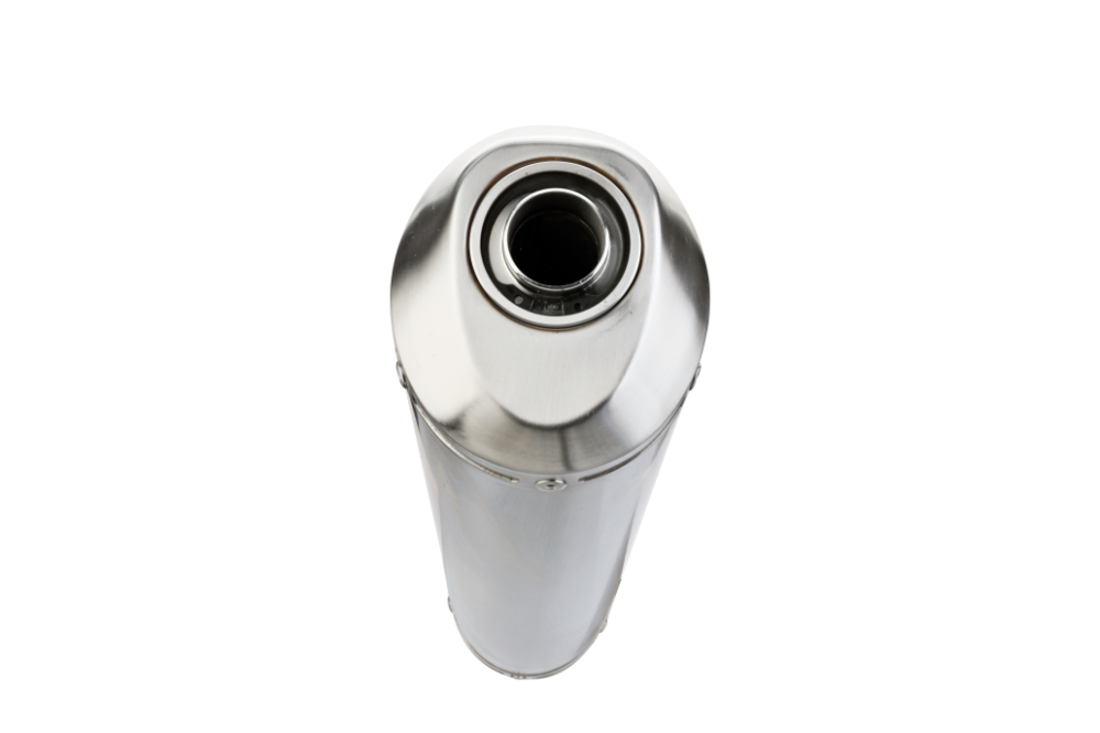 Exhaust compatible with Yamaha Xsr 700 2021-2024, Satinox , Homologated legal full system exhaust, including removable db killer and catalyst