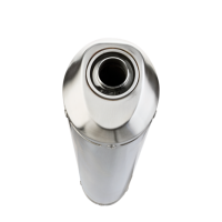 Exhaust compatible with Yamaha Xsr 700 2021-2024, Satinox , Homologated legal full system exhaust, including removable db killer and catalyst
