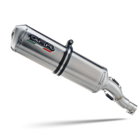 Exhaust compatible with Suzuki Sv 650 - S 1999-2002, Satinox , Homologated legal mid-full system exhaust including removable db killer